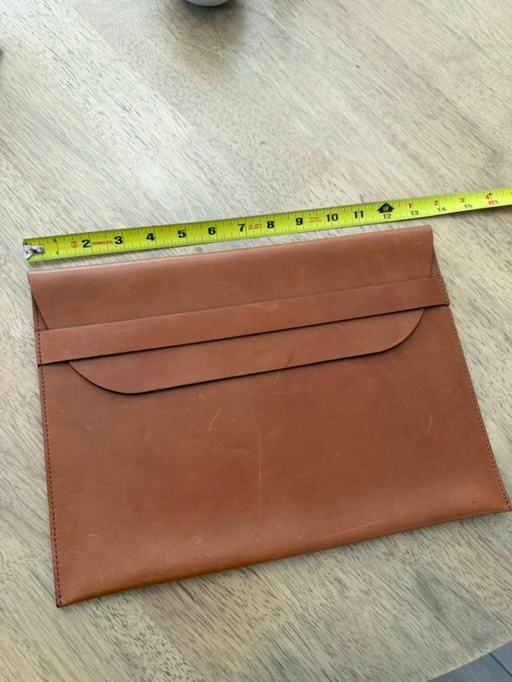 Defy Brown 100% Leather Laptop Sleeve